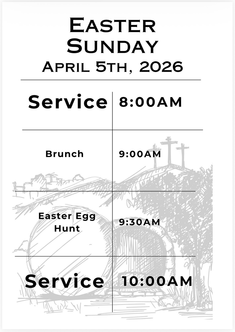 Easter worship schedule