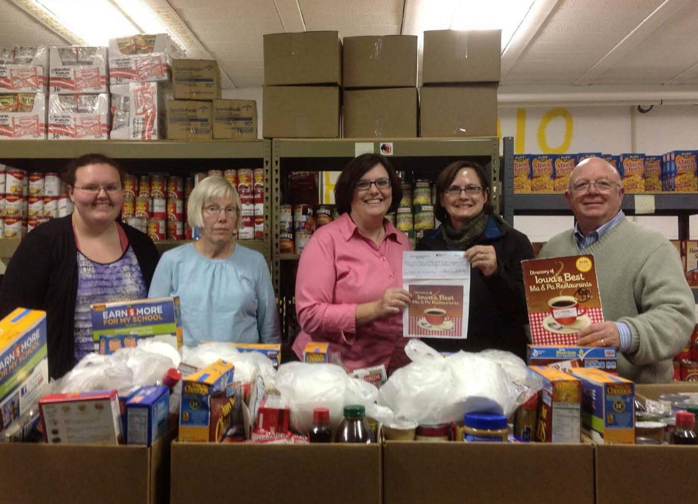 church members at food pantry