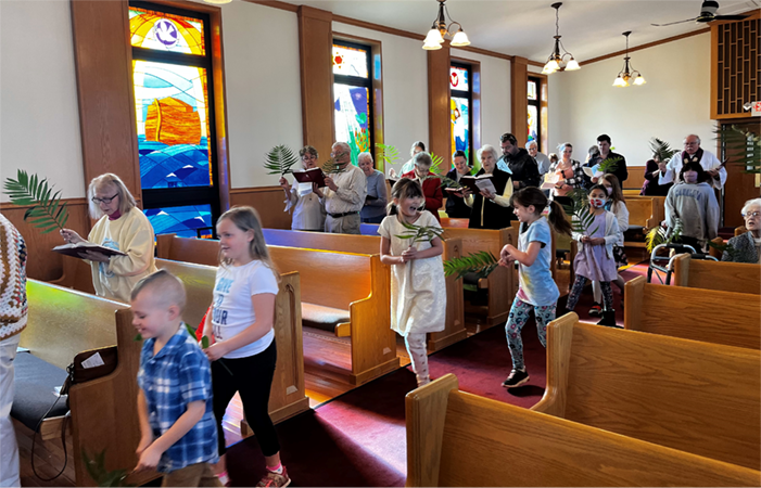 children singing